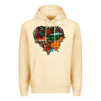 Pina Colada festive western christmas heart Premium Hoodie - CowhideDigitalArt