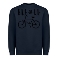 Navy ride or die bicycle Heavyweight Sweatshirt - artisFamous