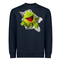 Navy kermit the frog Heavyweight Sweatshirt - artisFamous