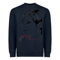 Navy Design barbra streisand Heavyweight Sweatshirt - artisFamous