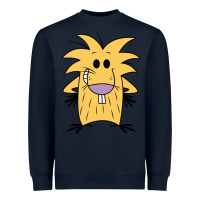 Navy norbet angry beaver Heavyweight Sweatshirt - artisFamous