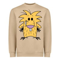 Mushroom norbet angry beaver Heavyweight Sweatshirt - artisFamous