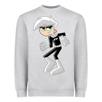 Heather Grey danny phantom run Heavyweight Sweatshirt - artisFamous
