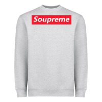 Heather Grey SOUPREME Heavyweight Sweatshirt - artisFamous