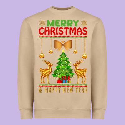 Merry Christmas Heavyweight Sweatshirt Designed By Artisfamous