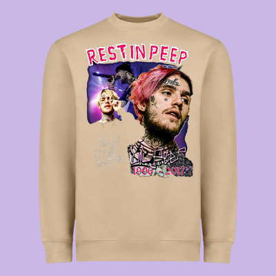 Lil Peep Heavyweight Sweatshirt Designed By Artisfamous
