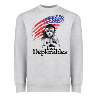 Heather Grey les deplorables Heavyweight Sweatshirt - artisFamous