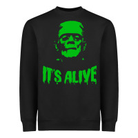Black frankenstein Heavyweight Sweatshirt - artisFamous
