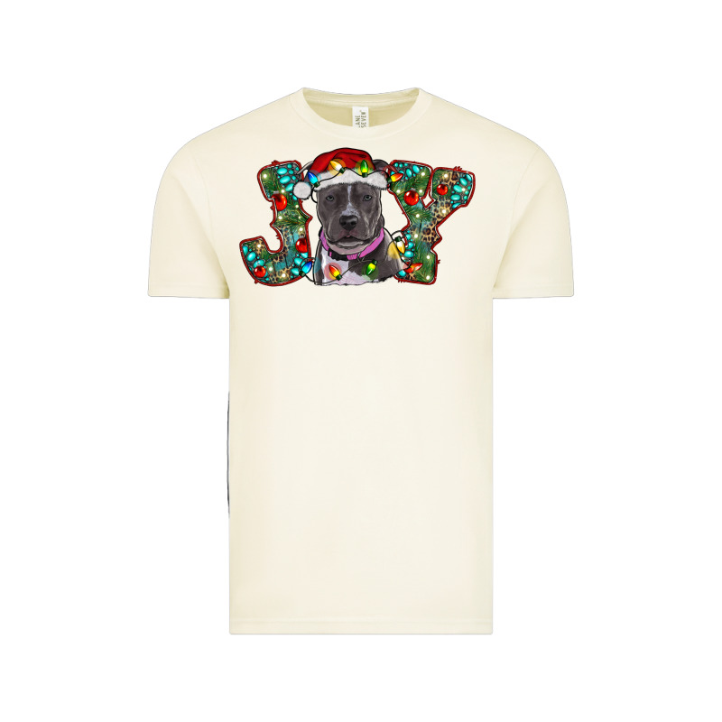 Christmas Joy Pitbull Vintage Tee by RanaPortraitStore | Teevron