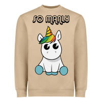 Mushroom so manly funny unicorn Heavyweight Sweatshirt - artisFamous