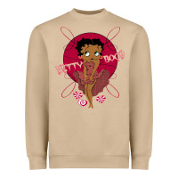 Mushroom Black Betty Boop Heavyweight Sweatshirt - artisFamous