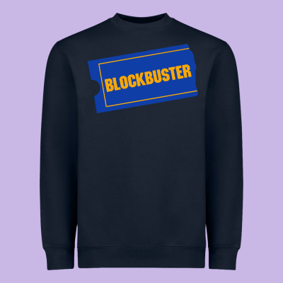 Blockbuster Ticket Heavyweight Sweatshirt Designed By Artisfamous