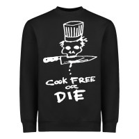 Black bourdain cook free or die Heavyweight Sweatshirt - artisFamous