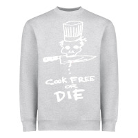 Heather Grey bourdain cook free or die Heavyweight Sweatshirt - artisFamous