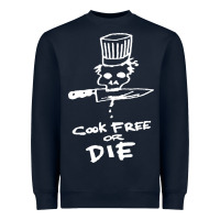 Navy bourdain cook free or die Heavyweight Sweatshirt - artisFamous