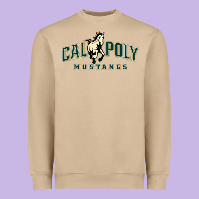 Cal Poly Mustangs Heavyweight Sweatshirt Designed By Artisfamous