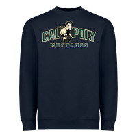 Navy cal poly mustangs Heavyweight Sweatshirt - artisFamous