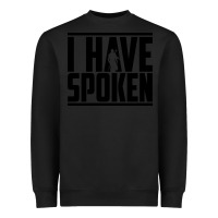 Black this is the way spoken Heavyweight Sweatshirt - artisFamous