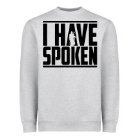 Heather Grey this is the way spoken Heavyweight Sweatshirt - artisFamous