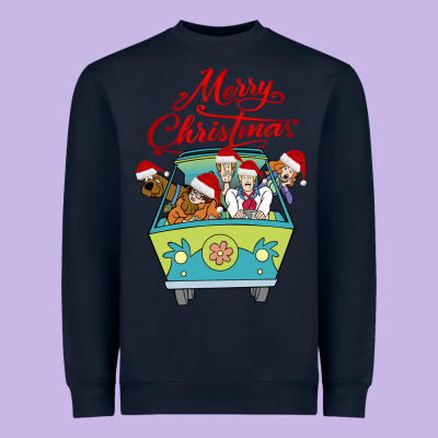 Scooby Doo Merry Christmas Heavyweight Sweatshirt Designed By Artisfamous