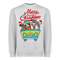 Heather Grey Scooby Doo merry christmas Heavyweight Sweatshirt - artisFamous