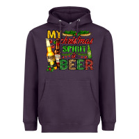 Plum my christmas spirit is beer with beer bottles Heavyweight Hoodie - AdoDesignShop