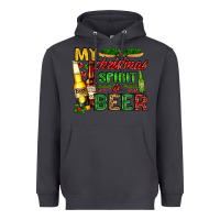 Smoke my christmas spirit is beer with beer bottles Heavyweight Hoodie - AdoDesignShop