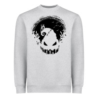 Heather Grey jacks nightmare Heavyweight Sweatshirt - artisFamous
