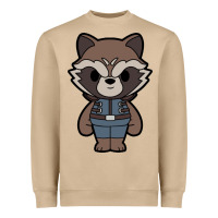 Mushroom rocket racoon chibi Heavyweight Sweatshirt - artisFamous