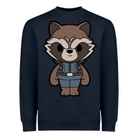 Navy rocket racoon chibi Heavyweight Sweatshirt - artisFamous