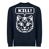 Navy kill no more heroes cat Heavyweight Sweatshirt - artisFamous