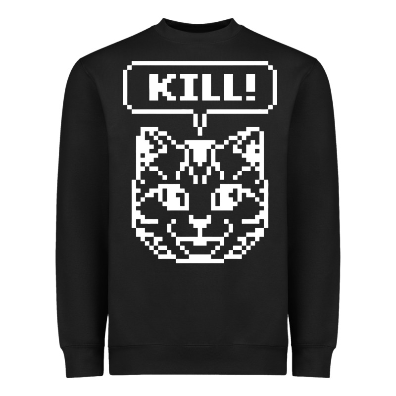 Kill No More Heroes Cat Heavyweight Sweatshirt by artisFamous | Teevron