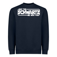 Navy may the schwartz be with you Heavyweight Sweatshirt - artisFamous