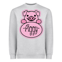 Heather Grey pig piggy costume Heavyweight Sweatshirt - artisFamous