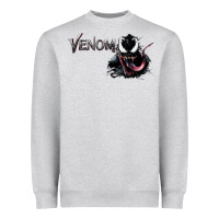 Heather Grey VENOM THE MOVIE Heavyweight Sweatshirt - artisFamous