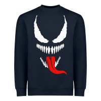 Navy VENOM THE MOVIE Heavyweight Sweatshirt - artisFamous