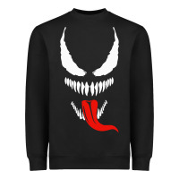 Black VENOM THE MOVIE Heavyweight Sweatshirt - artisFamous