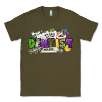 Army Green dentist mardi gras Classic Tee - CowGirlArtShop