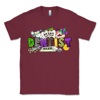 Burgundy dentist mardi gras Classic Tee - CowGirlArtShop