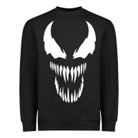 Black VENOM THE MOVIE Heavyweight Sweatshirt - artisFamous