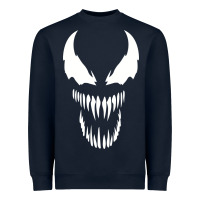 Navy VENOM THE MOVIE Heavyweight Sweatshirt - artisFamous