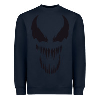 Navy VENOM THE MOVIE Heavyweight Sweatshirt - artisFamous