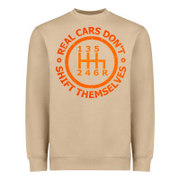 Mushroom real cars dont shift themselves Heavyweight Sweatshirt - artisFamous