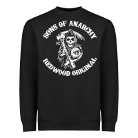 Black sons of anarchy Heavyweight Sweatshirt - artisFamous