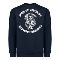 Navy sons of anarchy Heavyweight Sweatshirt - artisFamous