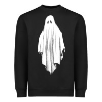 Black sheet ghost Heavyweight Sweatshirt - artisFamous