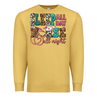 Sleep All Day Nurse All Night Premium Sweatshirt | Teevron