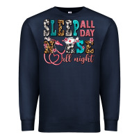 Navy sleep all day nurse all night Premium Sweatshirt - AdoDesignShop