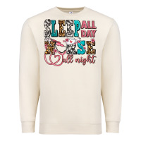 Sandshell sleep all day nurse all night Premium Sweatshirt - AdoDesignShop