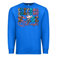 True Royal sleep all day nurse all night Premium Sweatshirt - AdoDesignShop